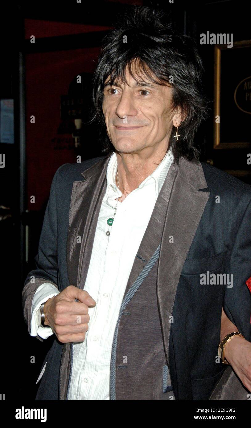 Ron Wood attends 'The Departed' premiere, held at The Ziegfeld Theater