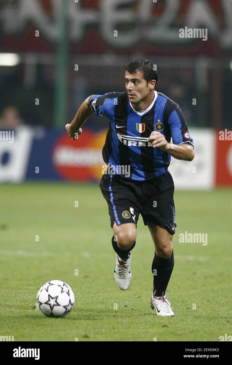 Inter Milan's Dejan Stankovic in action during the UEFA Inter Milan's Dejan Stankovic in action during the UEFA