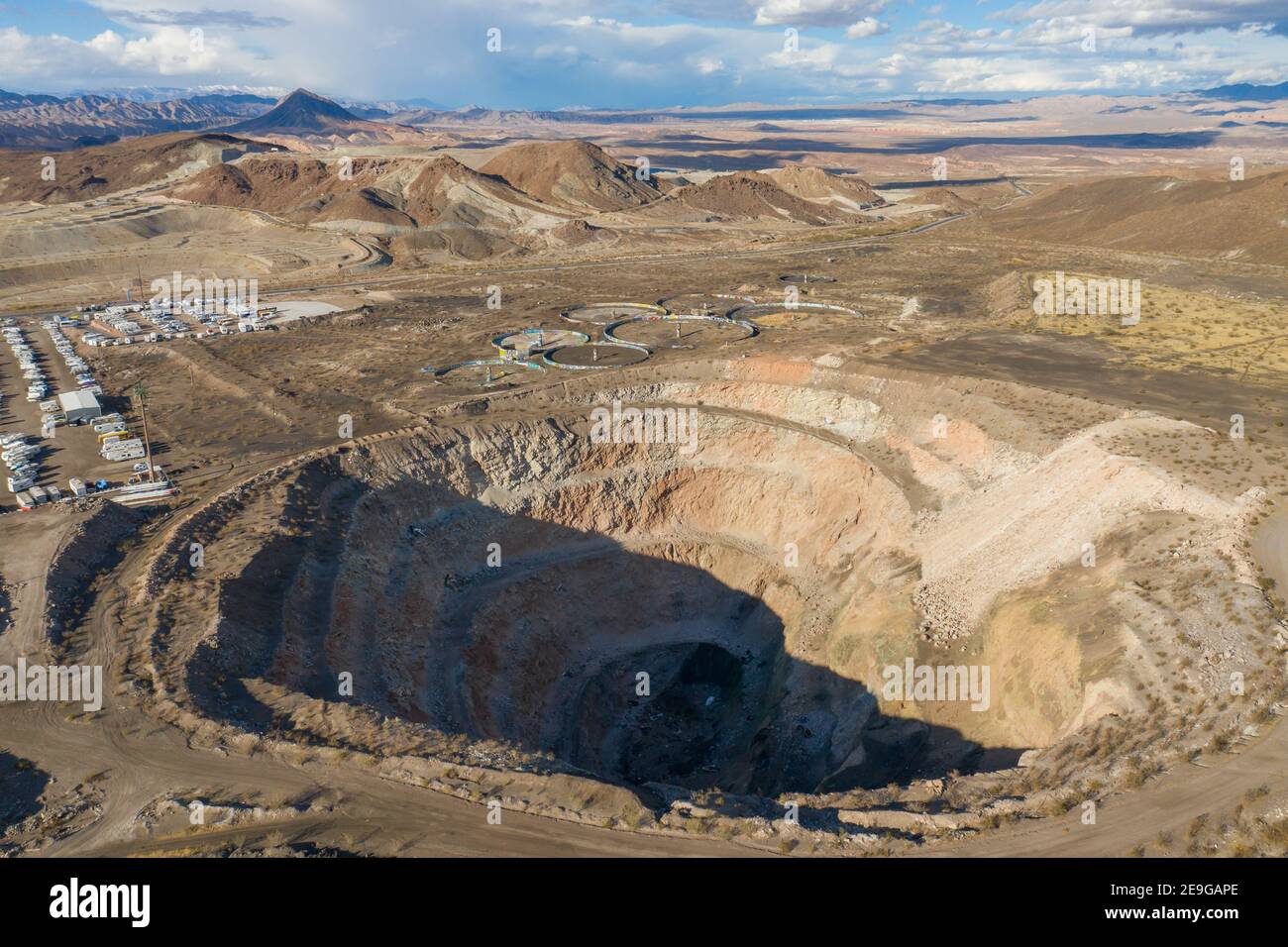 HENDERSON, NEVADA, UNITED STATES - Jan 30, 2021: The open pit remains