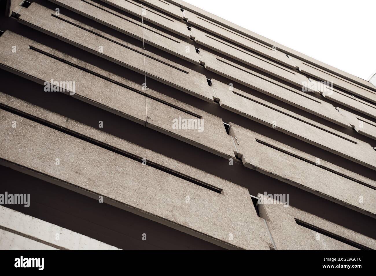 architectural bottom up view of a residential building Stock Photo