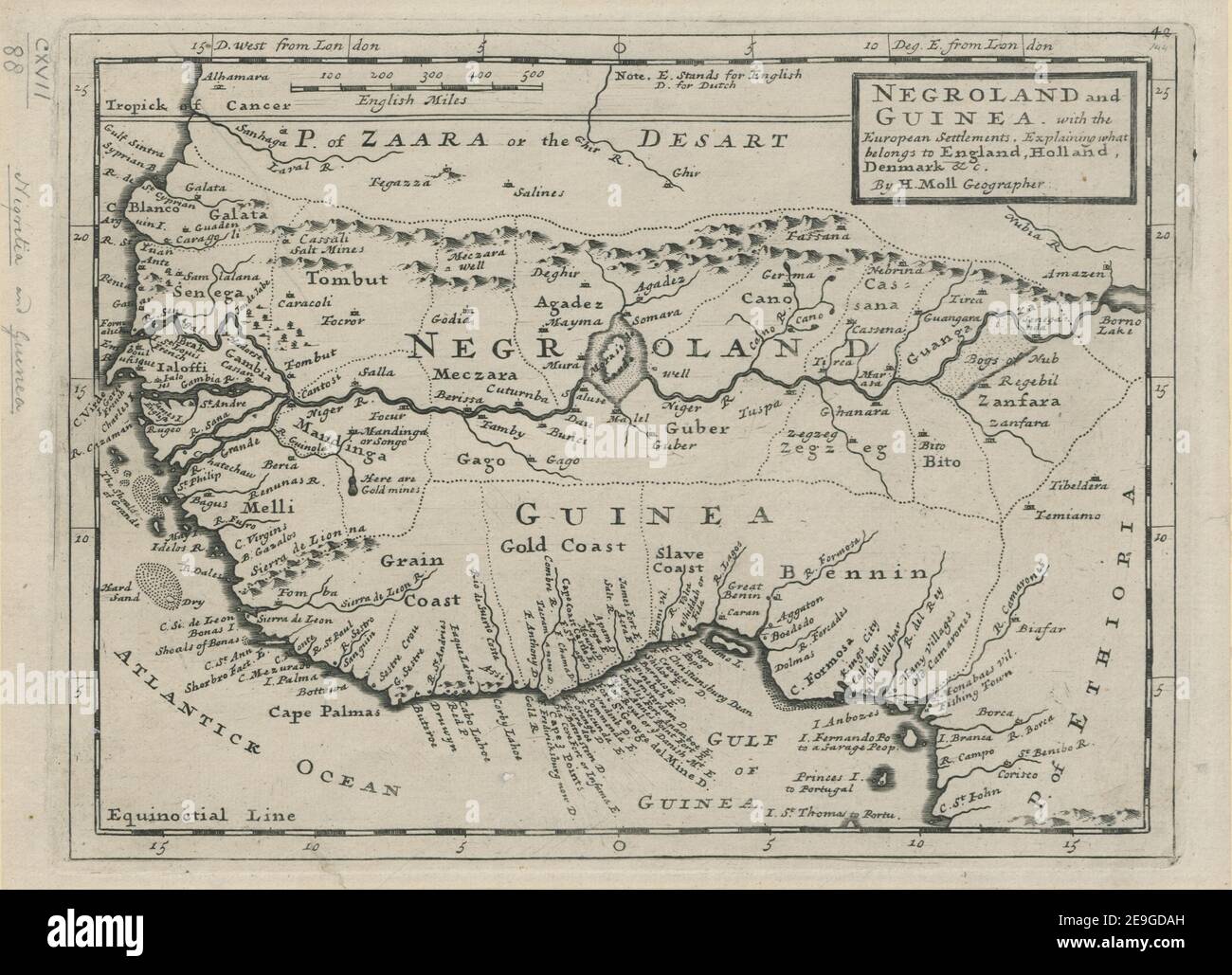 Ancient Map Of Africa Negroland
