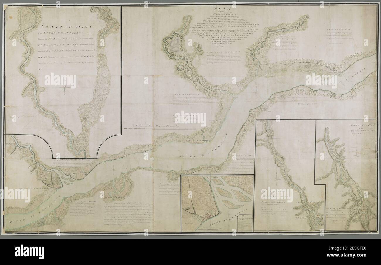 PLAN of that part of CANADA and the RIVER ST. LAWRENCE, which lies