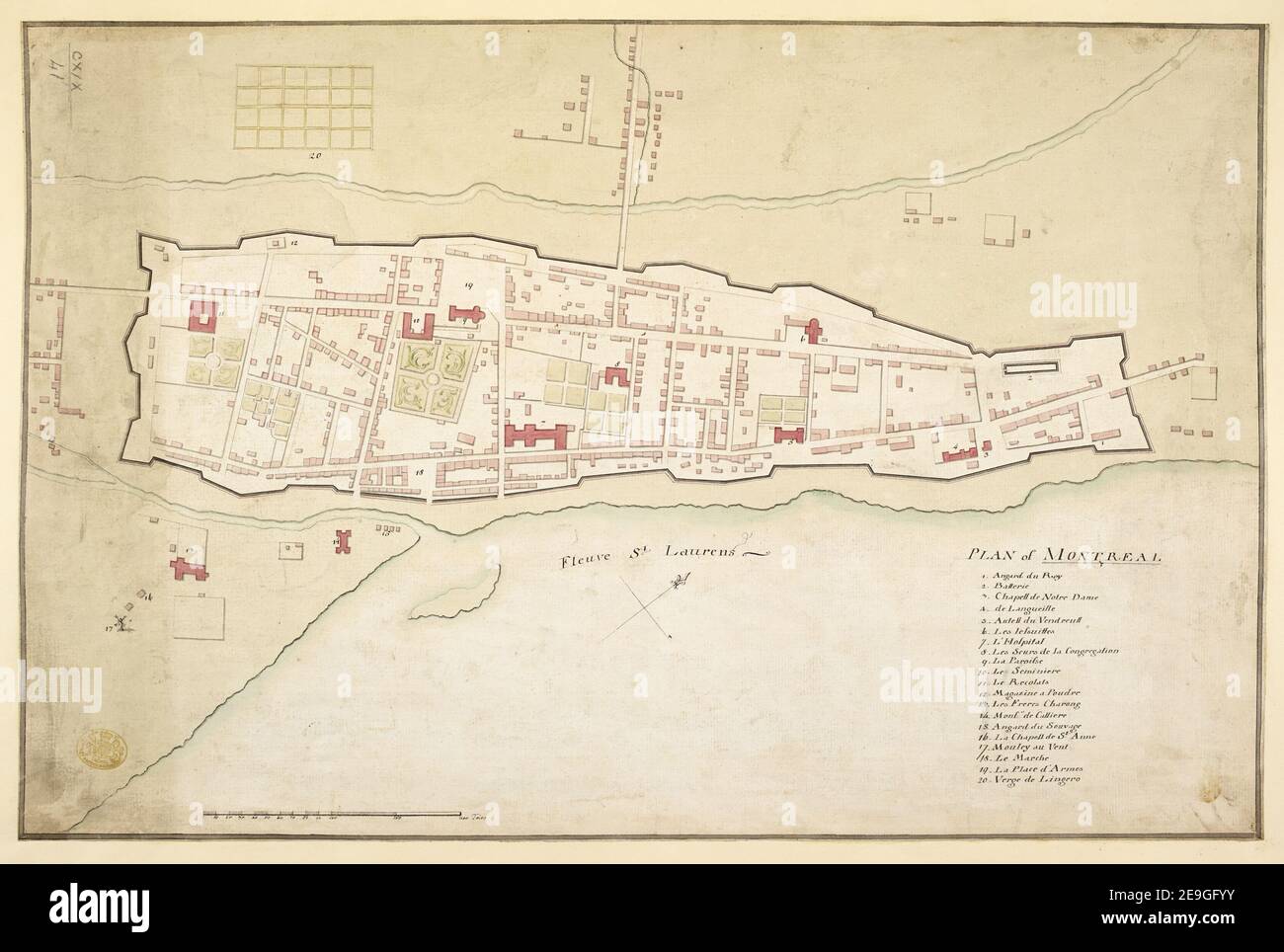 Montreal map hires stock photography and images Alamy