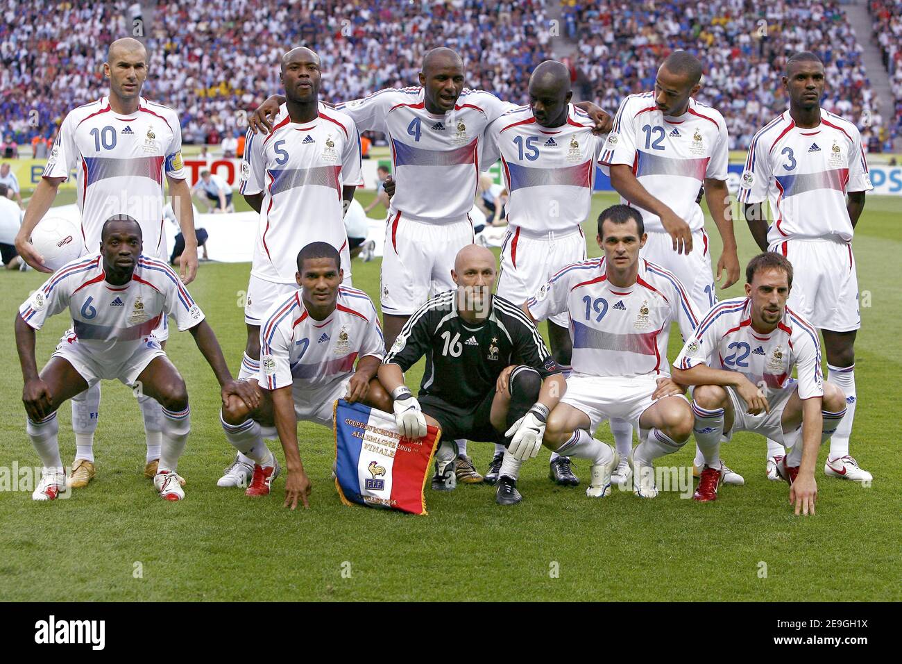 France's soccer team during the World Cup 2006, Final, Italy vs