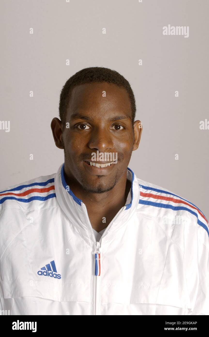 France's Ronald Pognon poses for our photographer during the French ...