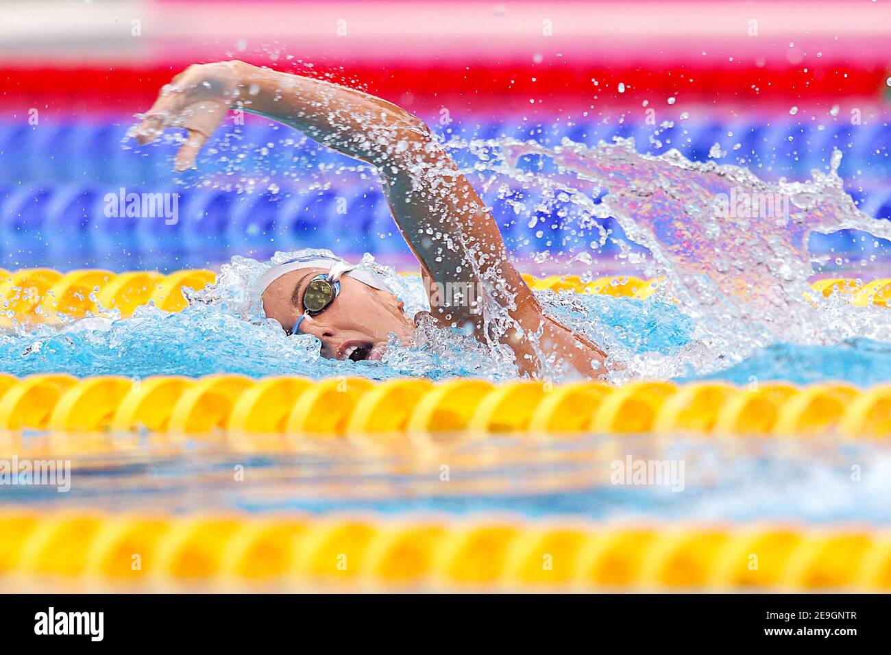 Italy's Alessai Filippi wins the gold medal on women's 400 meters medley during the european swimming championships in Budapest, Hungary, on July 31, 2006. Photo by Nicolas Gouhier/Cameleon/ABACAPRESS.COM Stock Photo