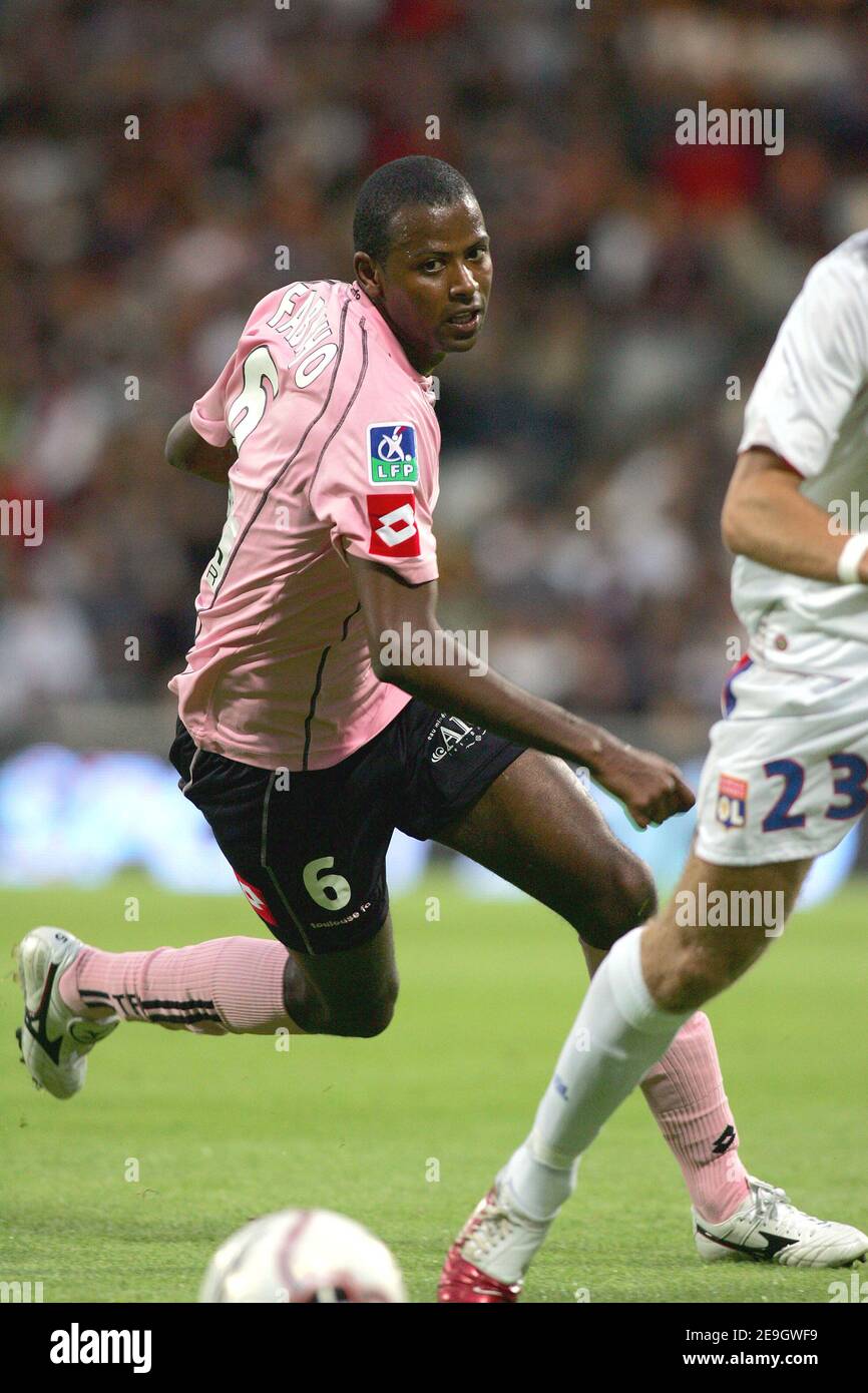 TFC' s Fabinho during the Premier league football match Toulouse Football  Club vs Olympique Lyonnais in Lyon, France, on August 12, 2006. The match  ended in 1-1 draw. Photo by Manuel Blondeau/Cameleon/ABACAPRESS.COM