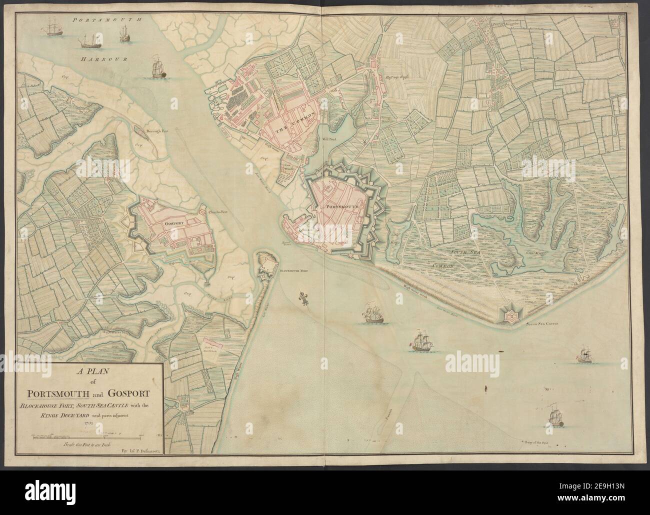 Gosport map hi-res stock photography and images - Alamy