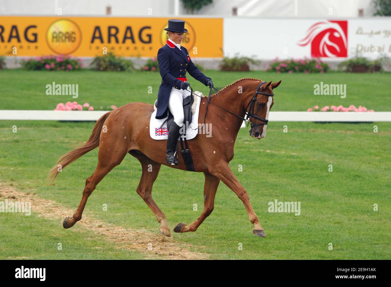 Zara Phillips at the FEI World Equestrian Games in Aachen Stock Photo -  Alamy