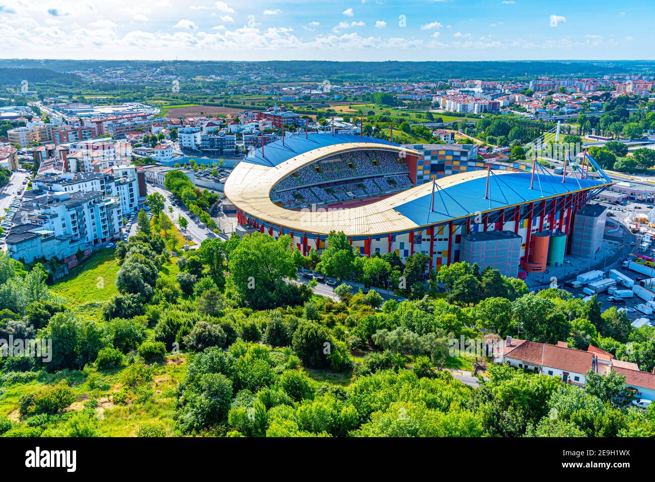 Football stadium in Leiria, Portugal Stock Photo Alamy