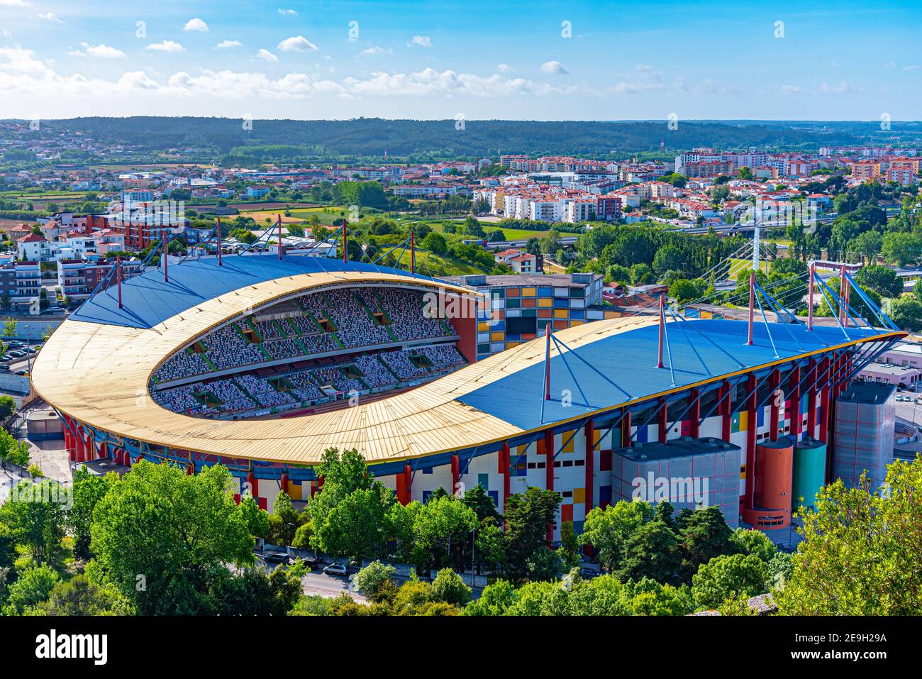 Football stadium in Leiria, Portugal Stock Photo Alamy