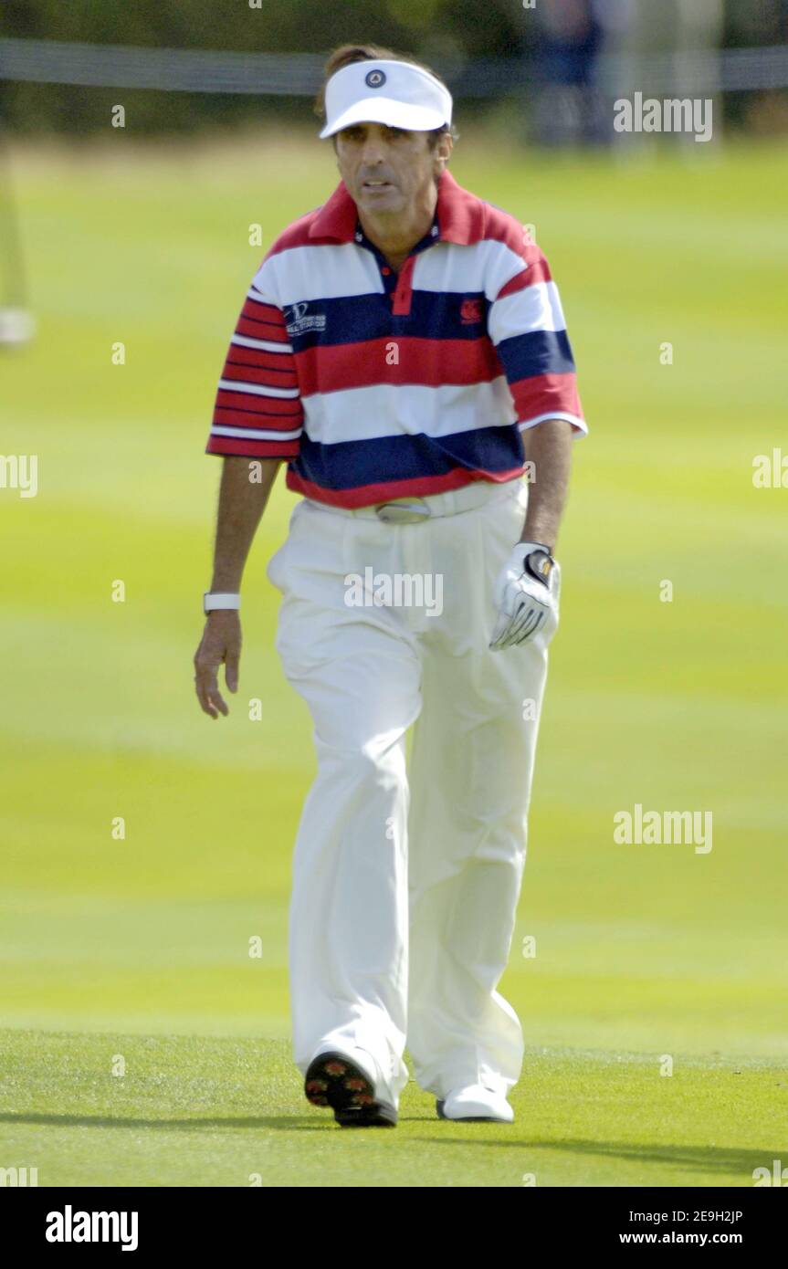Alice Cooper attends the AllStars Golf Tournament in Newport, Wales on