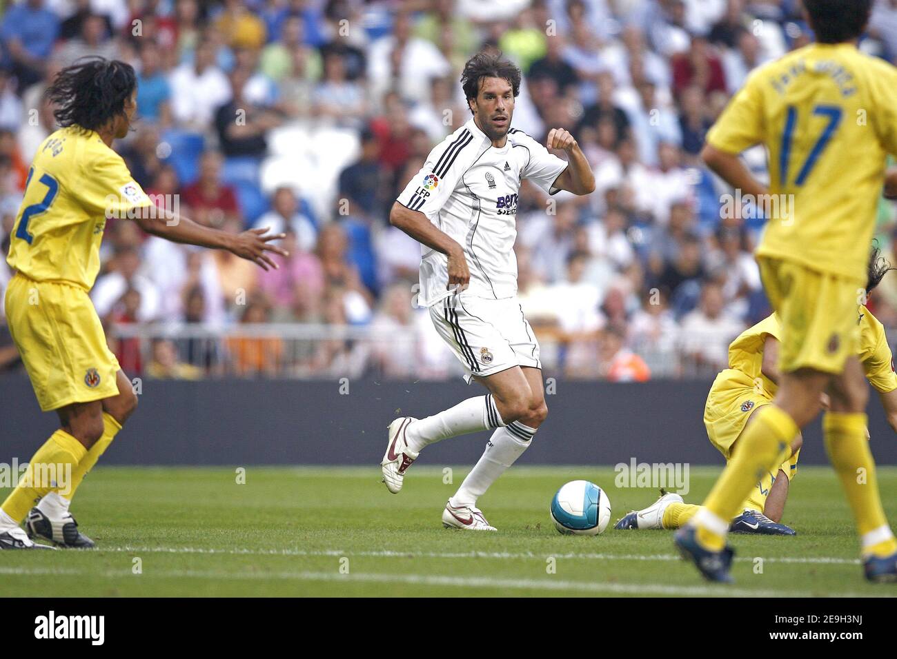 Real Madrid's Ruud Van Nistelrooy celebrates after scoring