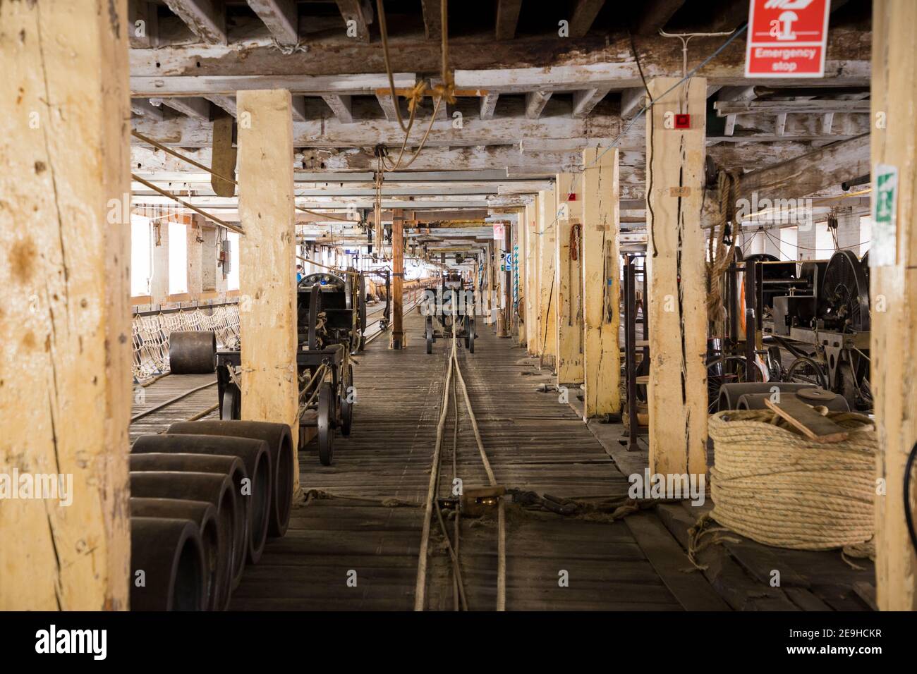 Long view inside the ropery at the Historic Dockyard / Dockyards