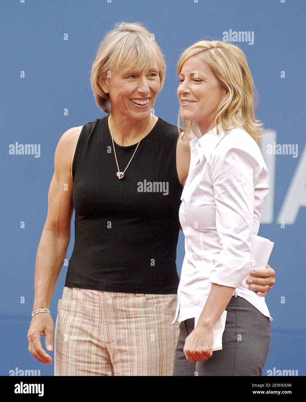 Chris Evert And Martina Navratilova High Resolution Stock Photography