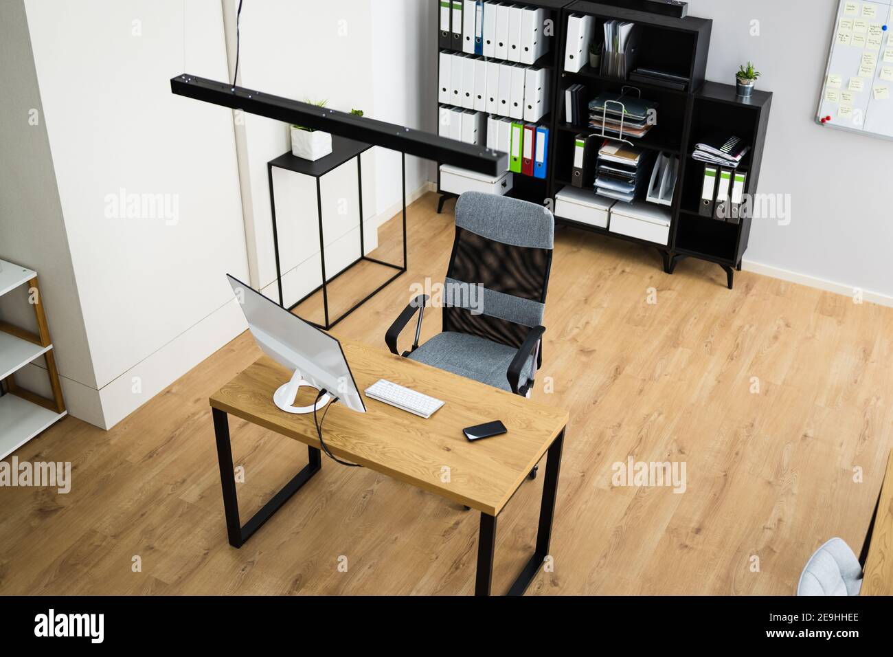 Corporate Business Office Room Interior And Chair Stock Photo