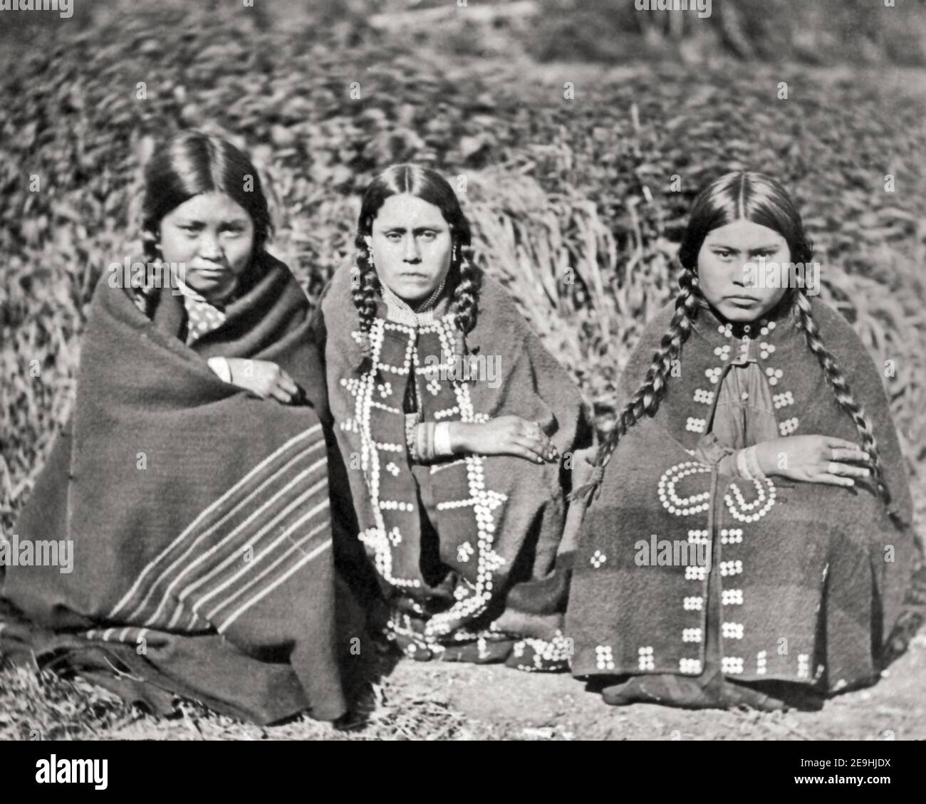 Late 19th century photograph - Three young indigenous women, Knight's  Inlet, British Colombia, Canada Stock Photo - Alamy