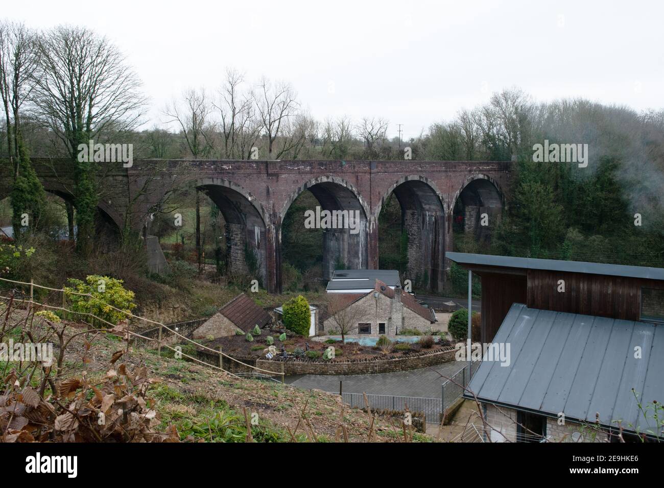The Waterloo Road Viaduct at Shepton mallet, Somerset, England. Part of