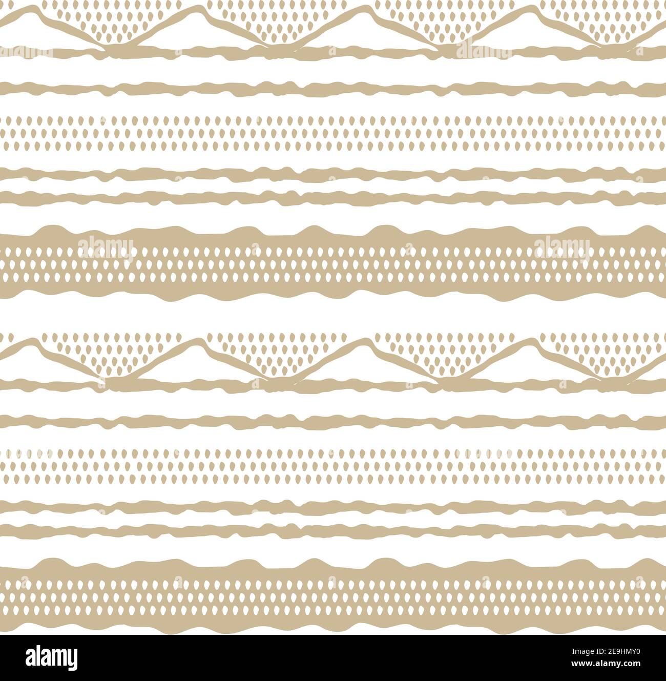 Beige abstract horizontal Seamless repeat border pattern. Random rough ...
