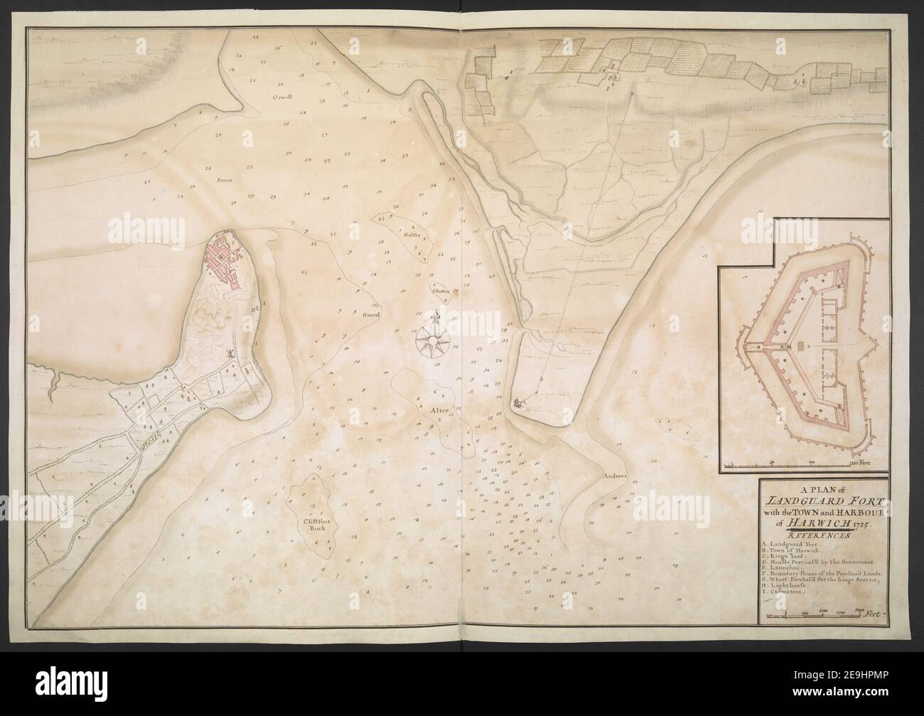 Map Of Harwich High Resolution Stock Photography and Images Alamy