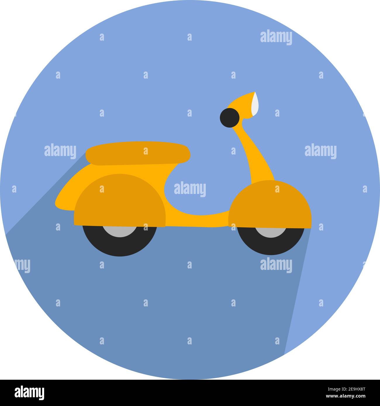 Vespa vector Cut Out Stock Images & Pictures - Alamy