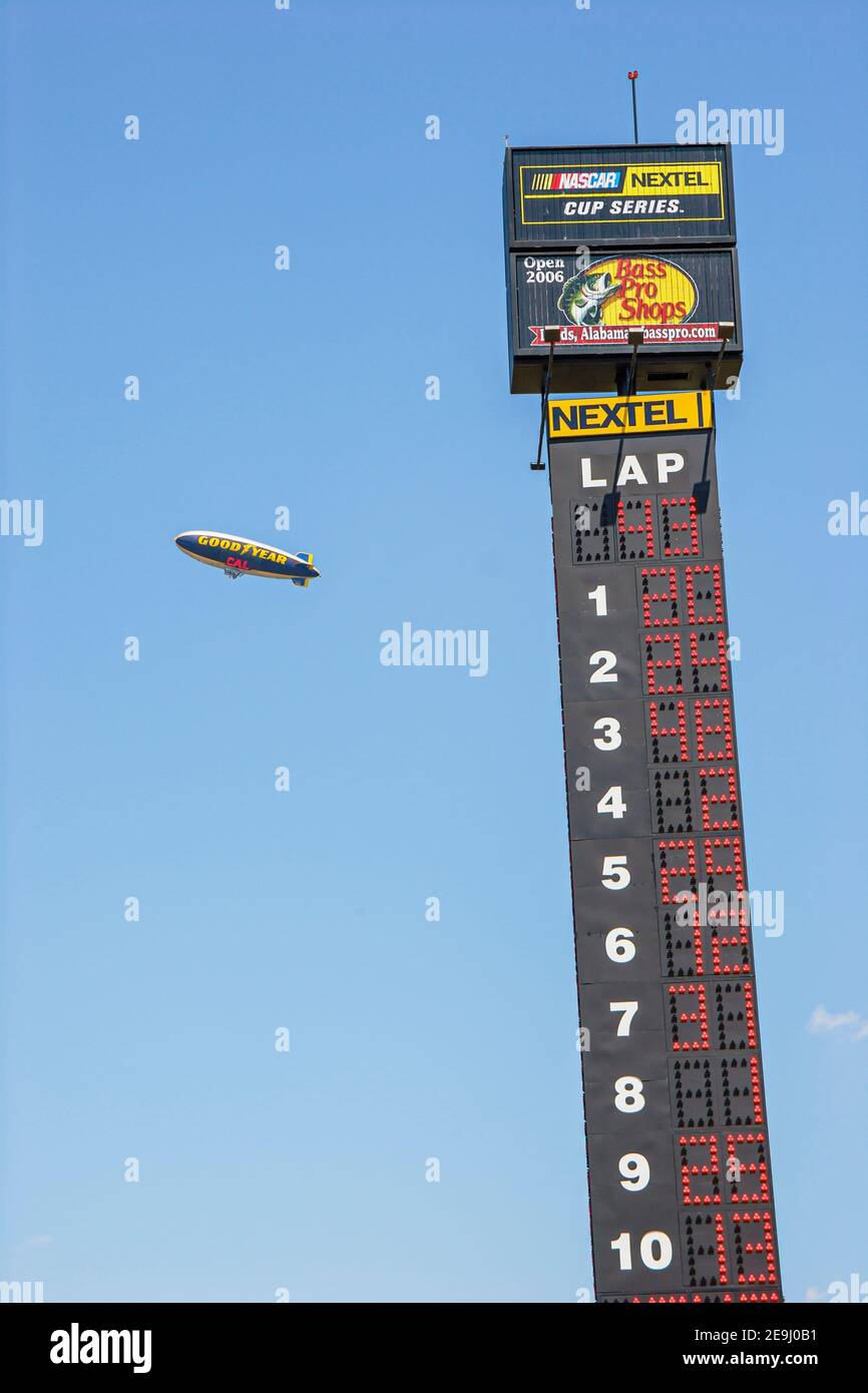 Stock car cars racing race scoring tower goodyear blimp hires stock