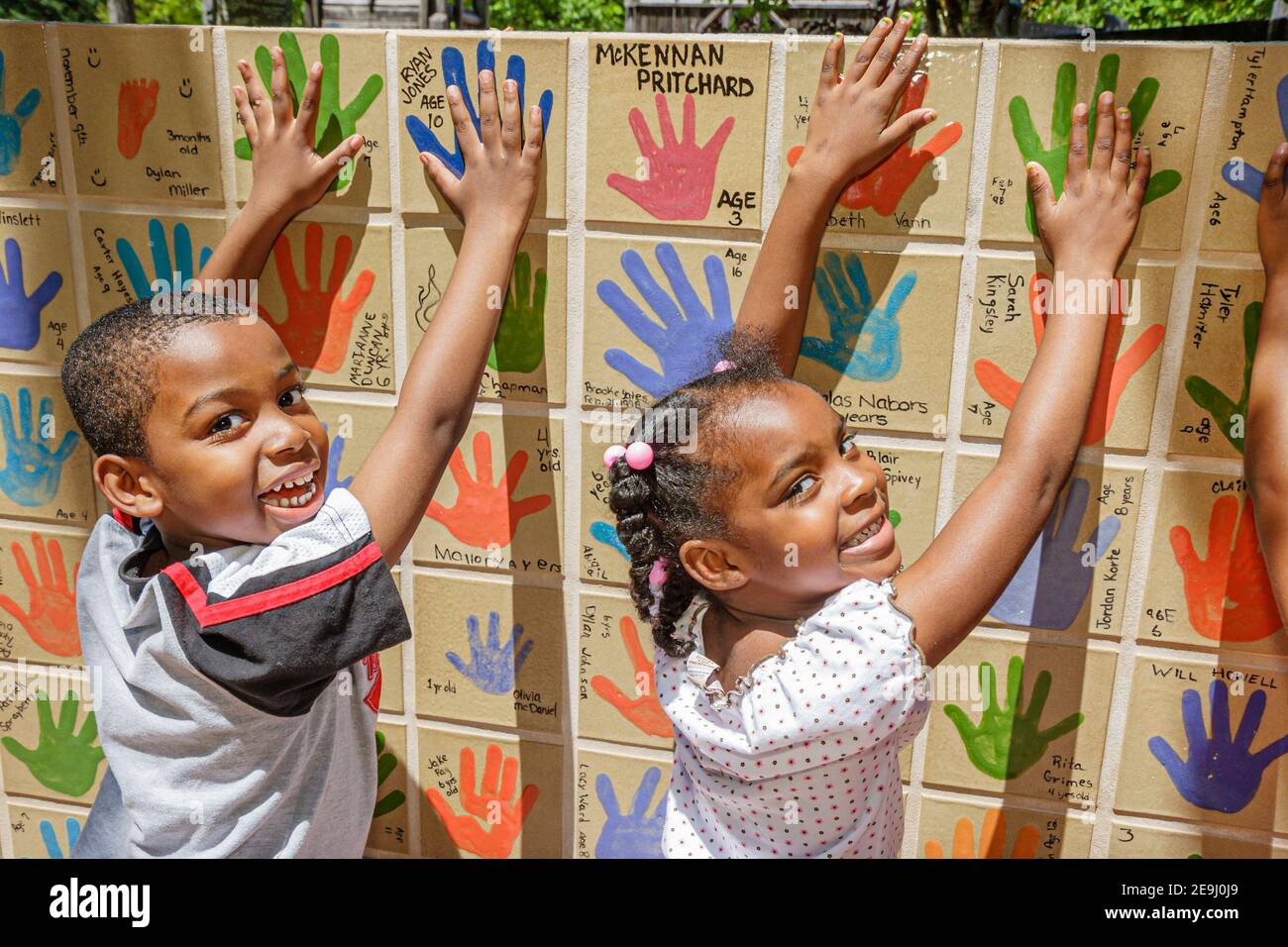 Young African Preschool kids playing in the playground of a kindergarten  school Stock Photo - Alamy