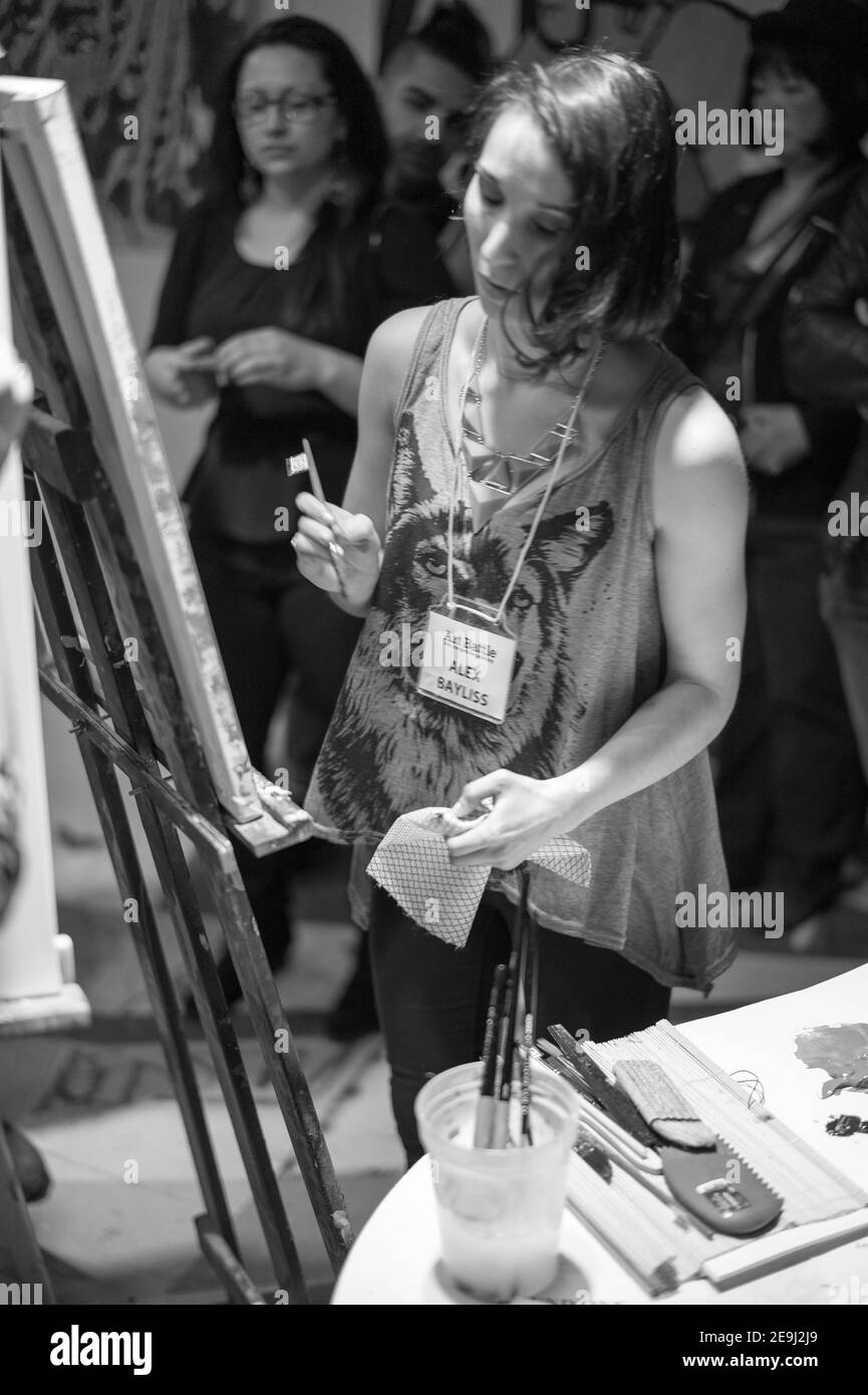 Art Battle, Toronto Stock Photo Alamy