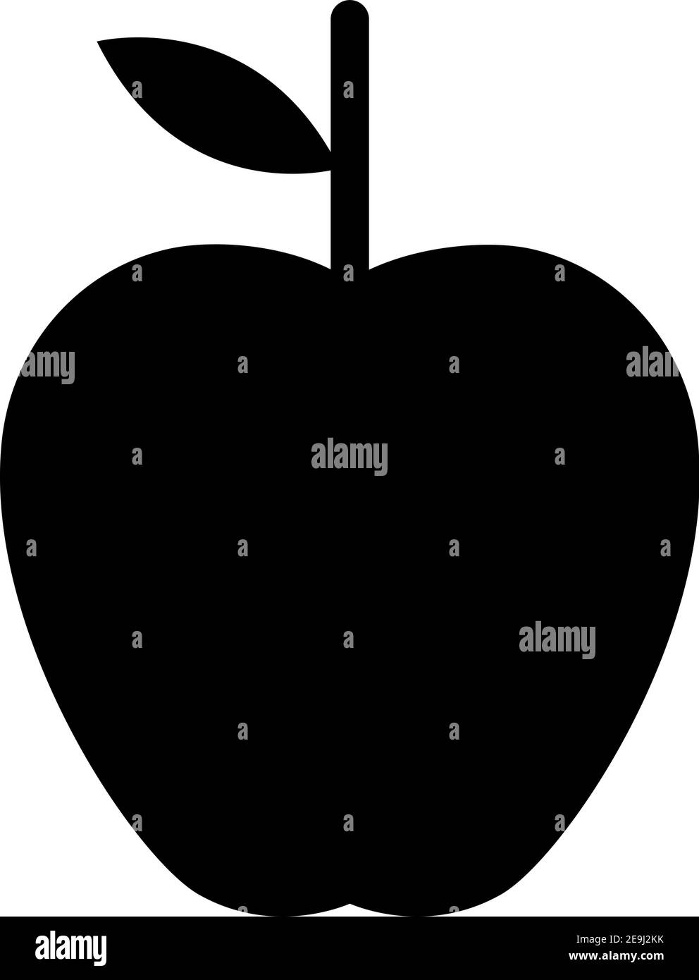 Black apple, illustration, vector on white background Stock Vector Image & Art Alamy