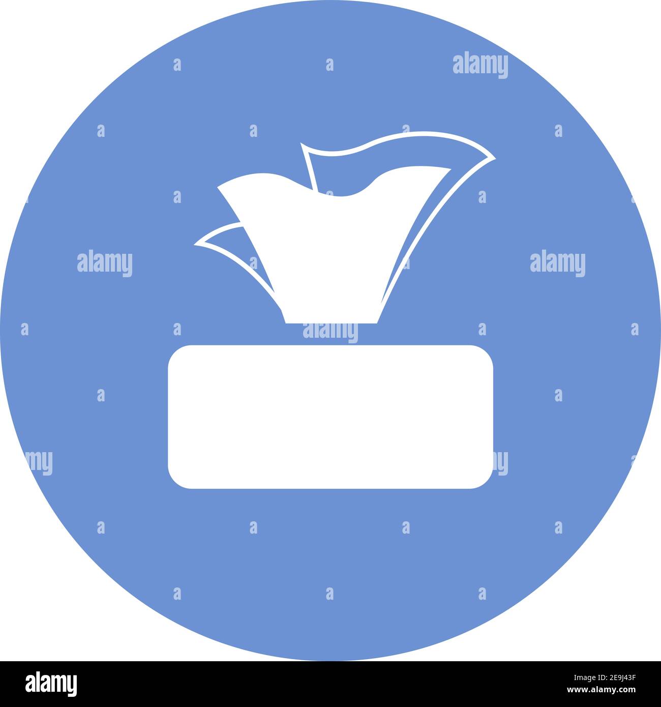 Antibacterial wipes, illustration, vector on white background. Stock Vector