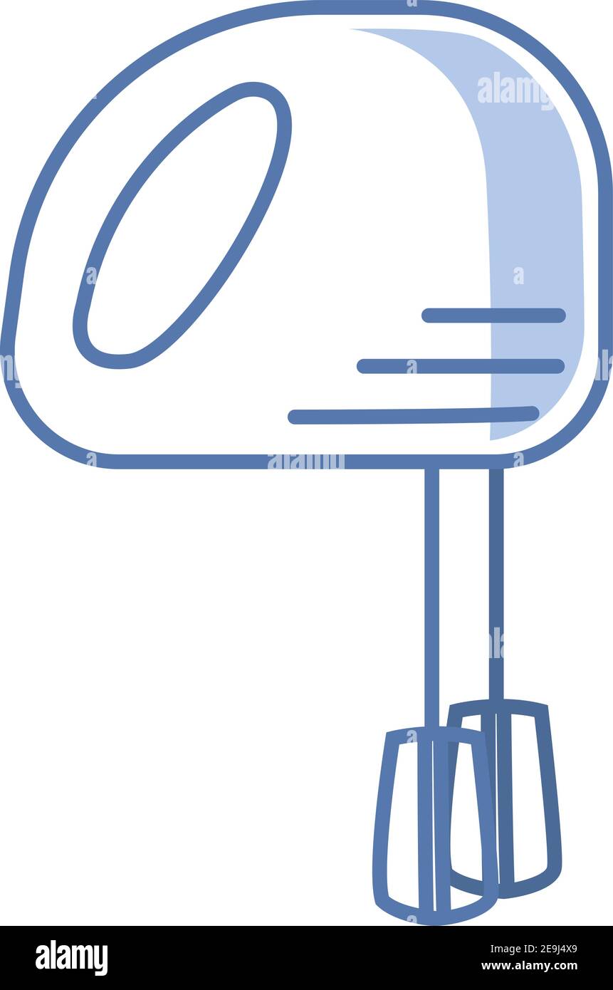 Electric Hand mixer, illustration, vector on white background Stock Vector Image & Art Alamy