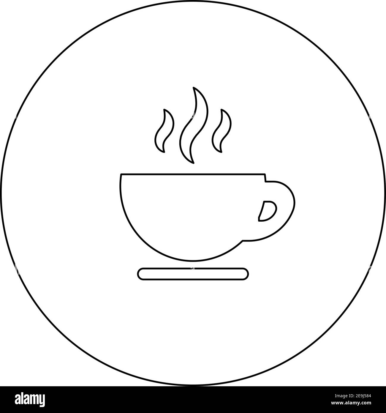 Fancy cup of tea, illustration, vector on white background. Stock Vector