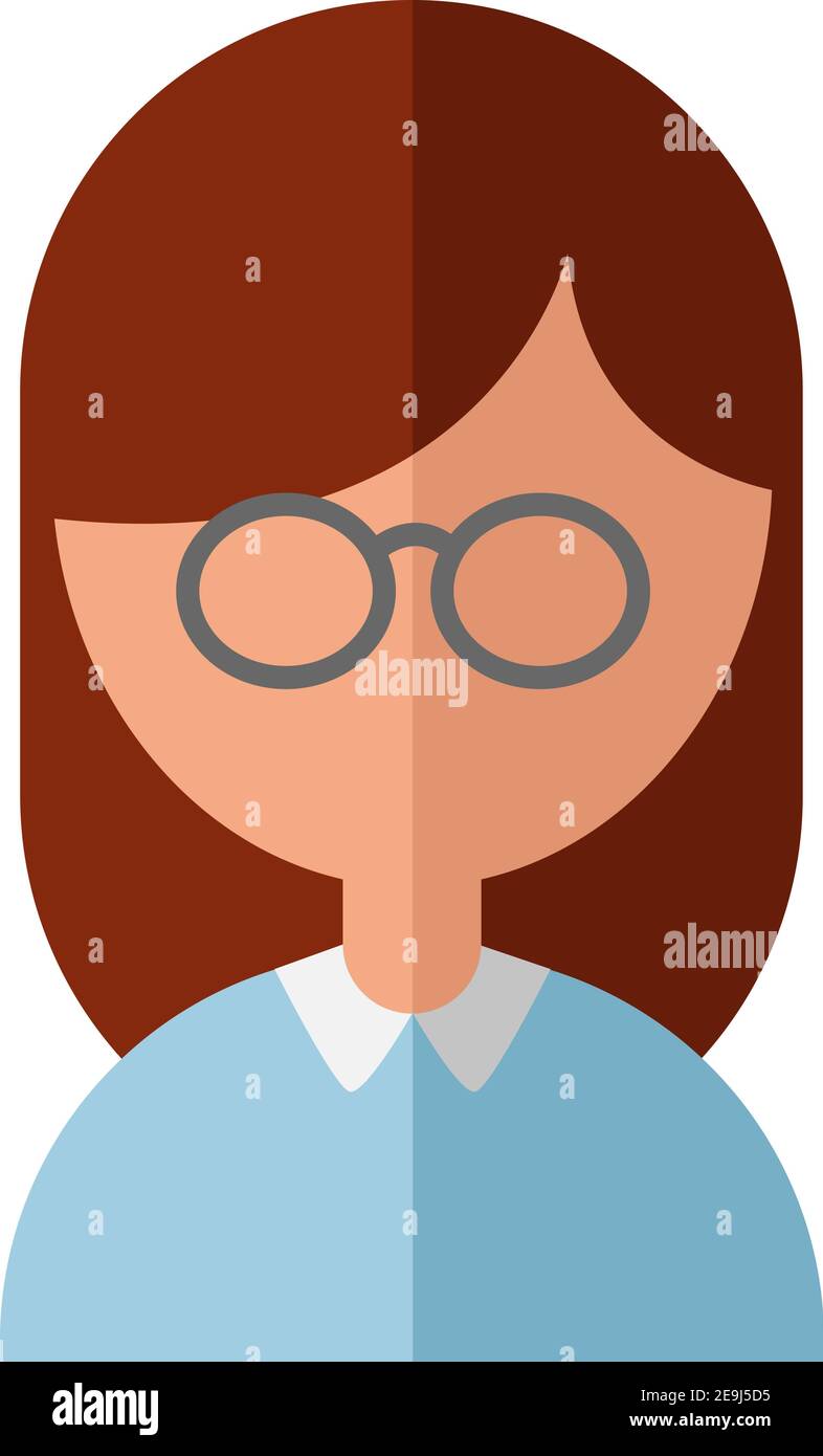 School teacher, illustration, vector on white background Stock Vector ...