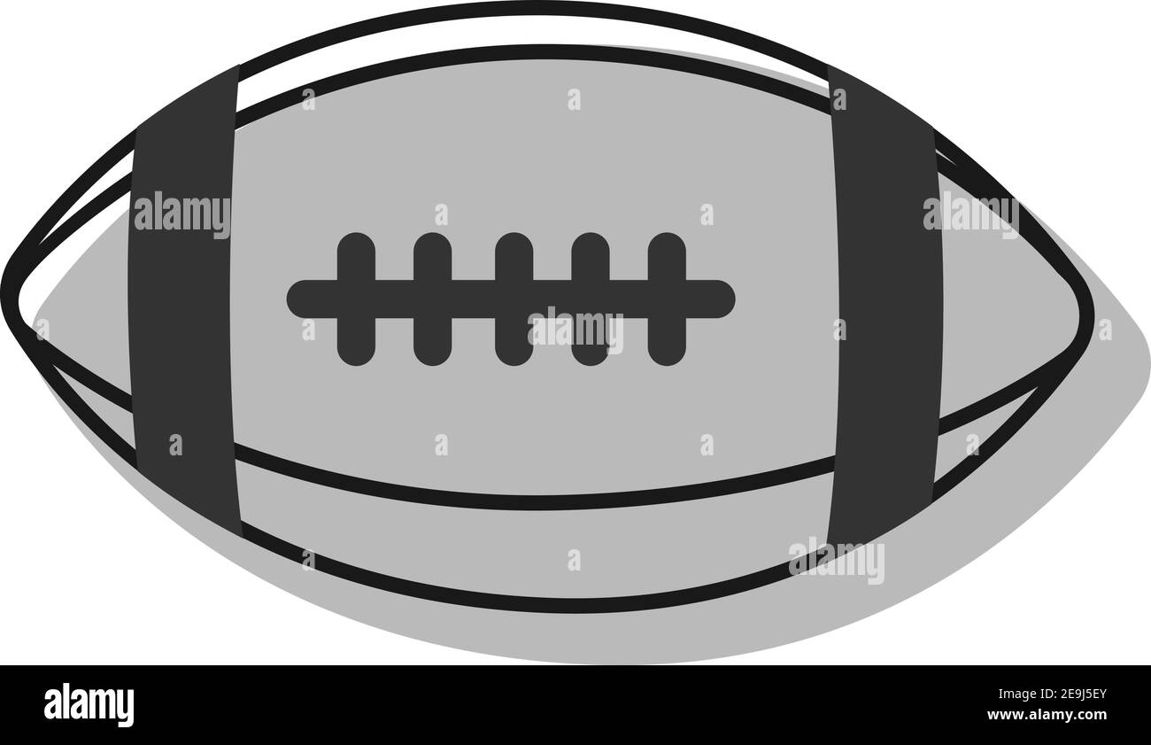 Rugby ball, illustration, vector on white background Stock Vector Image & Art Alamy