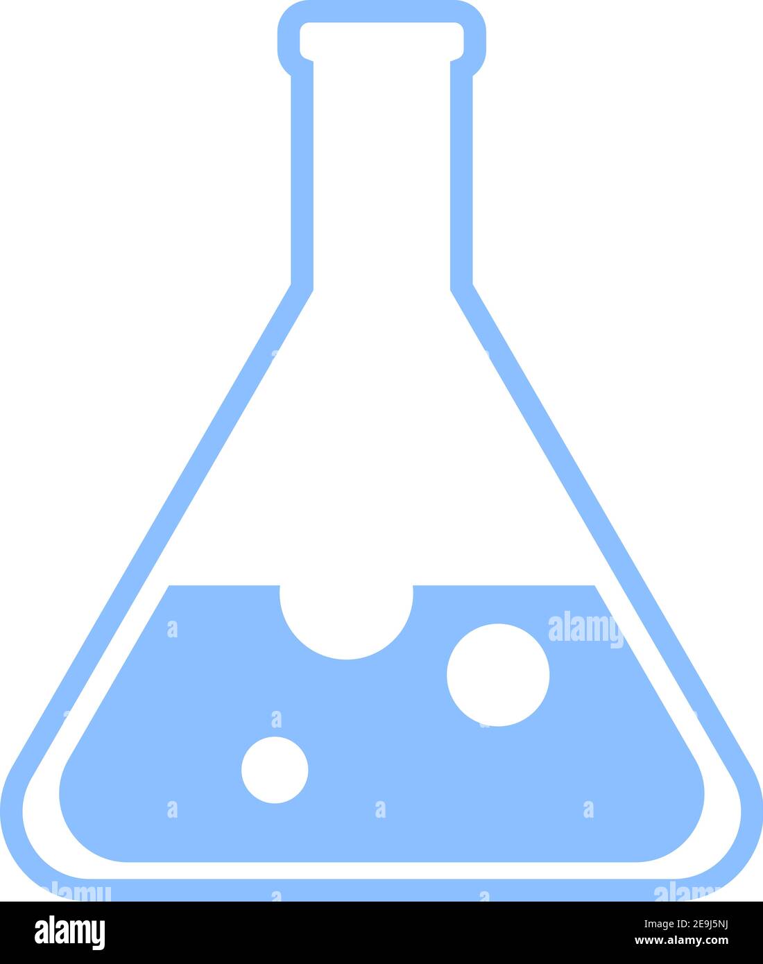 Chemical bottle, illustration, vector on white background. Stock Vector