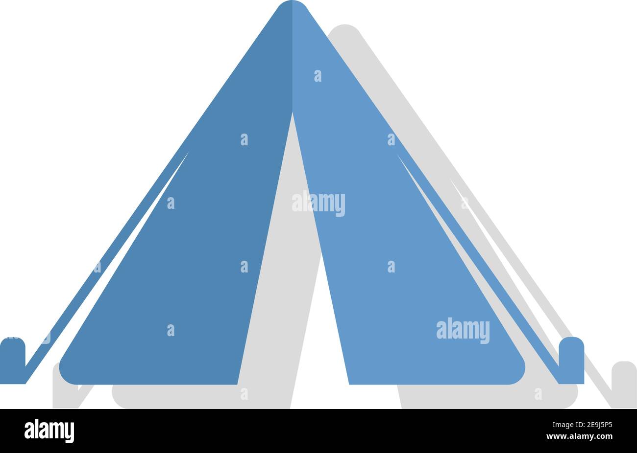 Camping tent, illustration, vector on white background Stock Vector ...