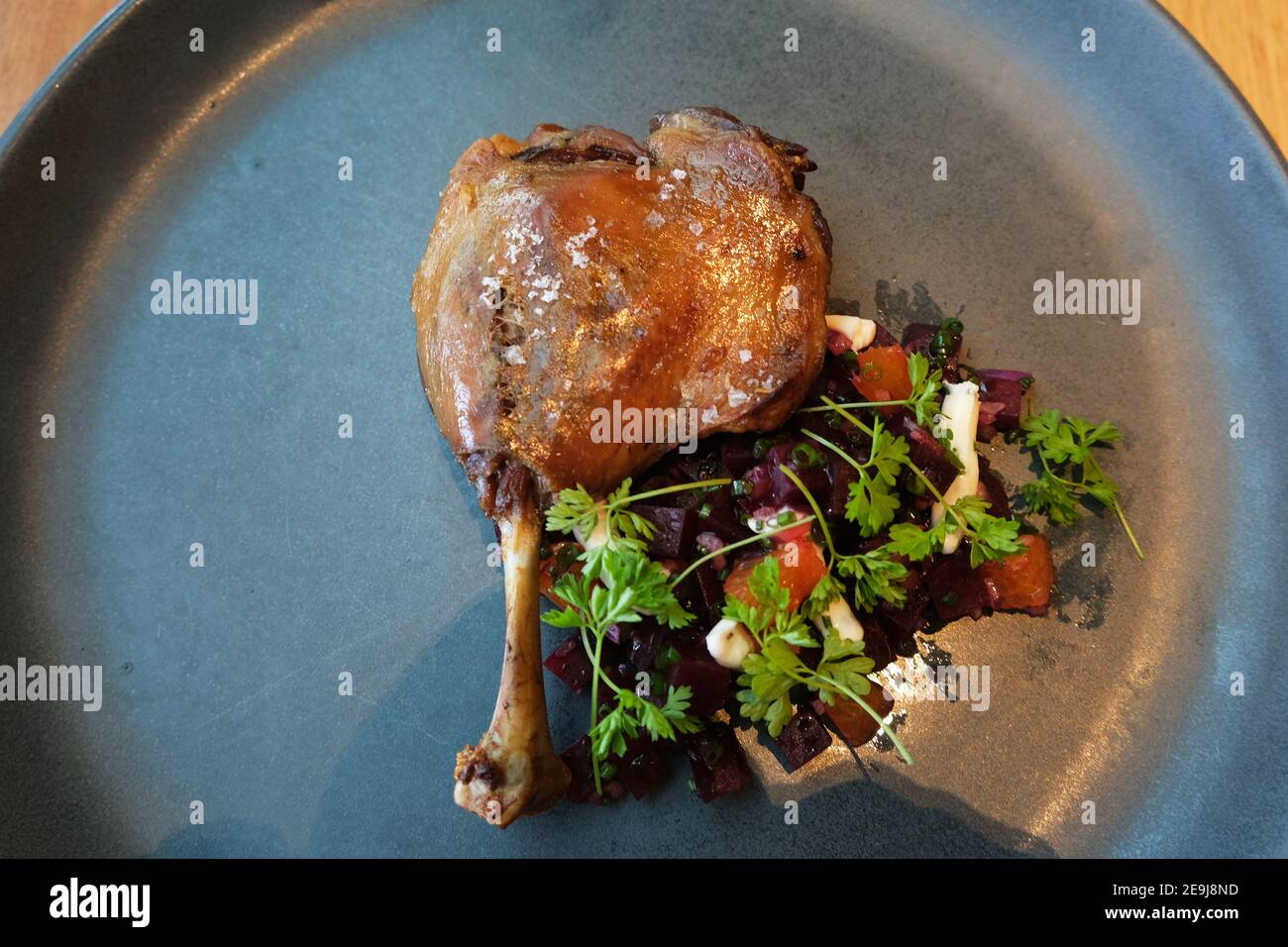 Roasted Duck Leg Stock Photo - Alamy