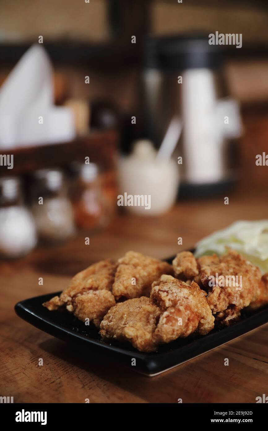 Fried chicken Japanese style karaage Stock Photo Alamy