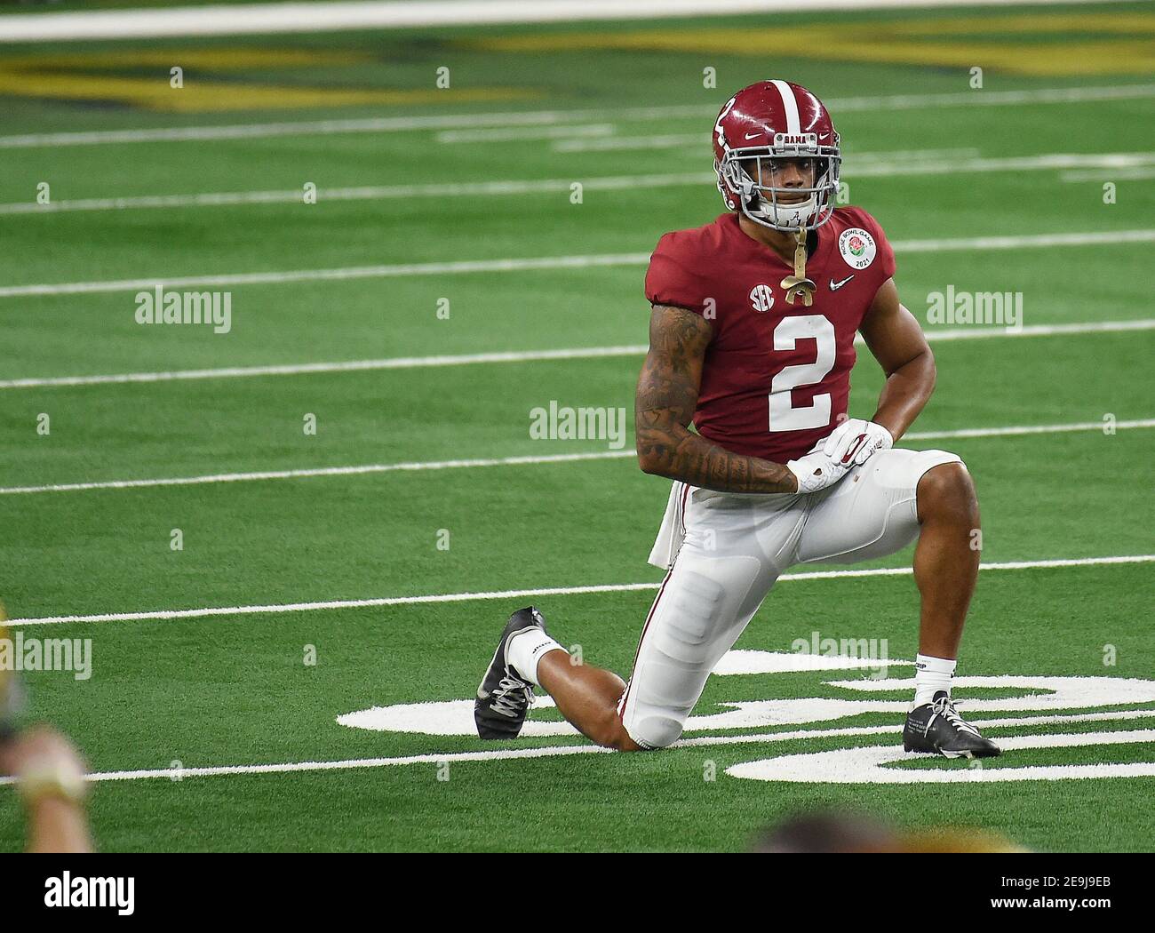 Patrick Surtain Alabama Crimson Tide Unsigned Leaping Catch Photograph