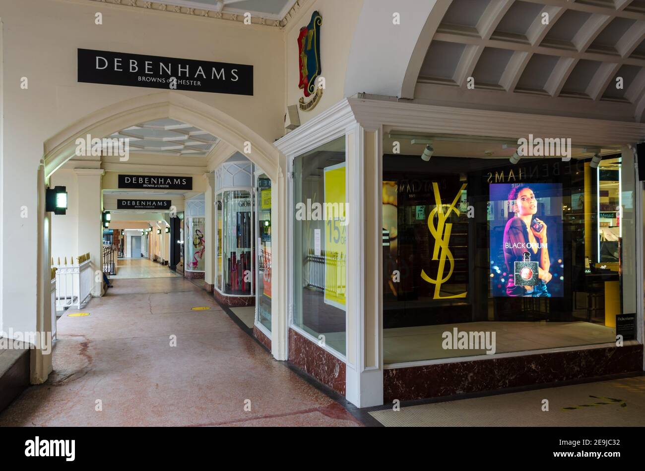 Chester; UK Jan 29, 2021 The department store, Browns of Chester