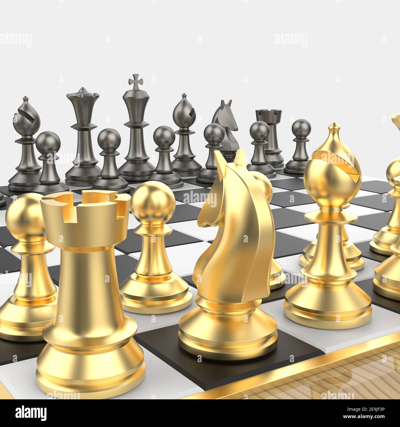 Volumetric chessboard, no figures, 3d, no background