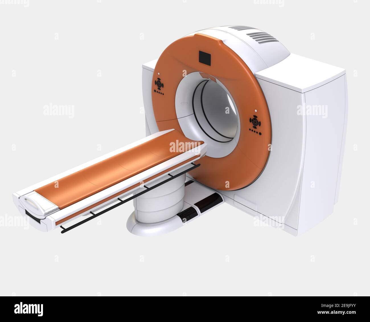 CT scanner isolated on background. Ideal for large publications or printing. 3d rendering - illustration Stock Photo