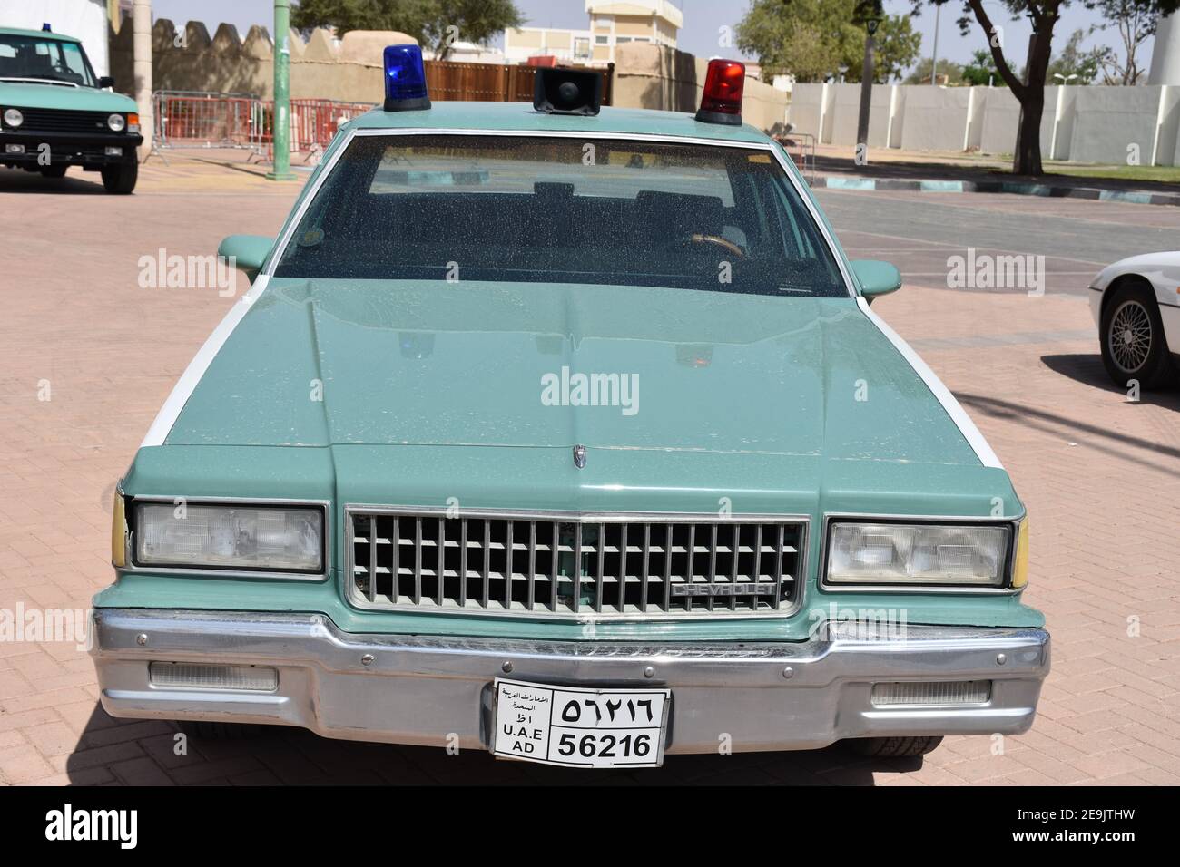 Classic Abu Dhabi Police Cars Exhibition in Al Ain City Stock Photo Alamy
