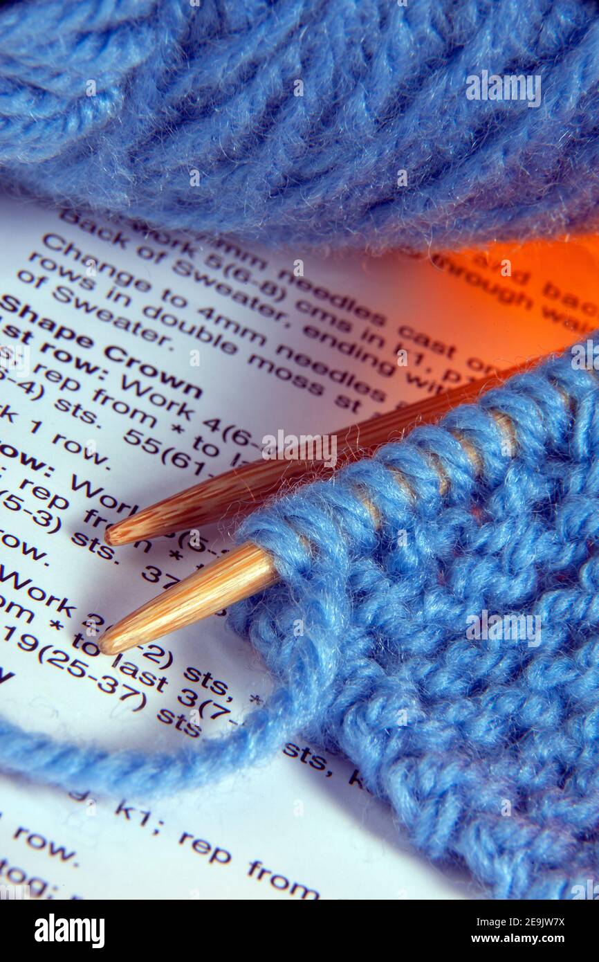 Knitting a method by which yarn or wool is manipulated to create a