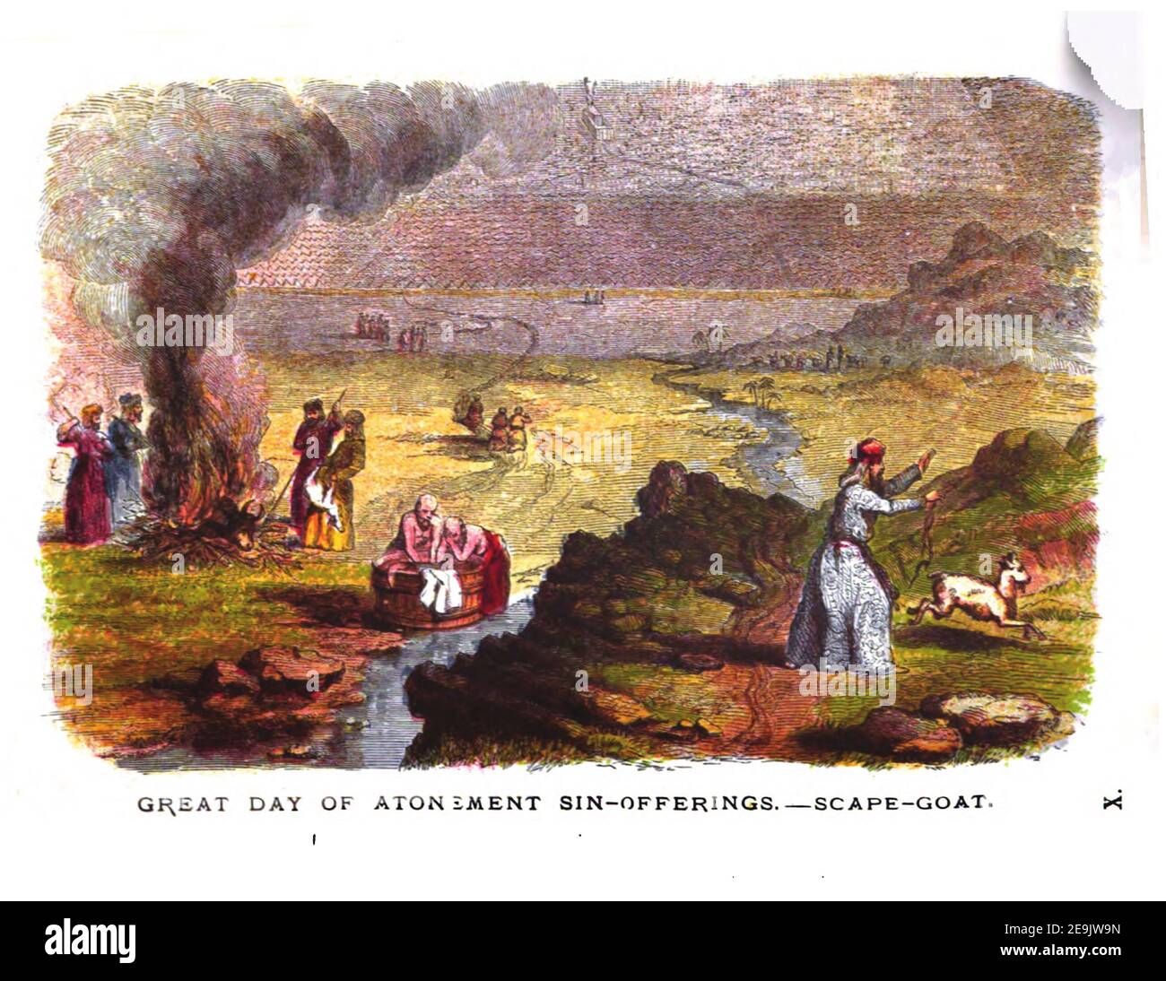 Great Day of Atonement. Nation assembled around Tabernacle. Release of