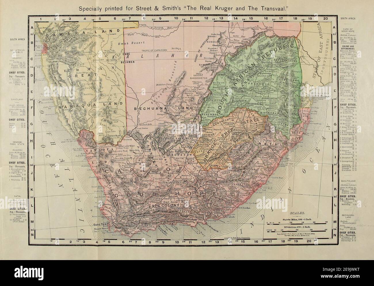 transvaal south africa map