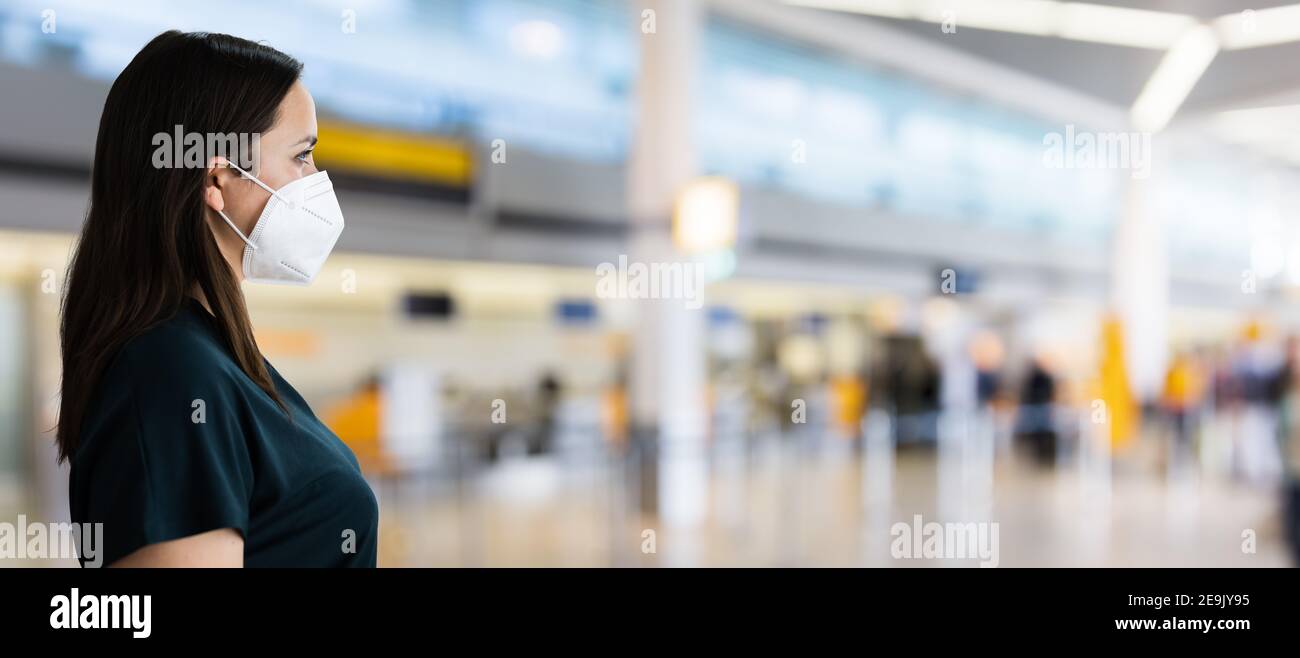 Airport wearing mask hires stock photography and images Alamy