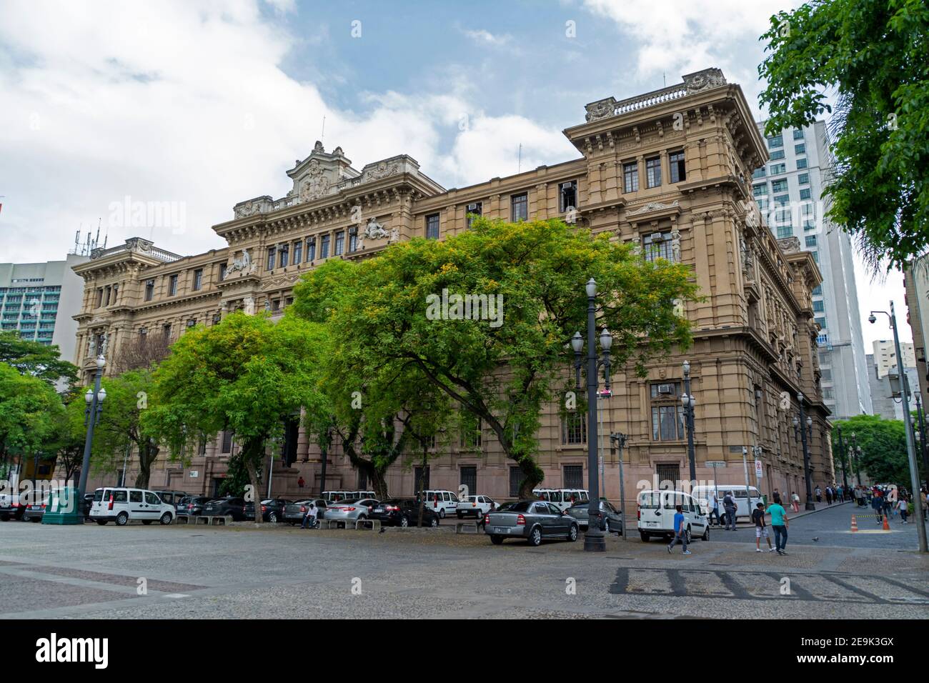 The Supreme Federal Court  (Tribunal de Justica do Estado de Sao Paulo) in Praca da Se ( See Square) in Sao Paulo, Brazil. Stock Photo