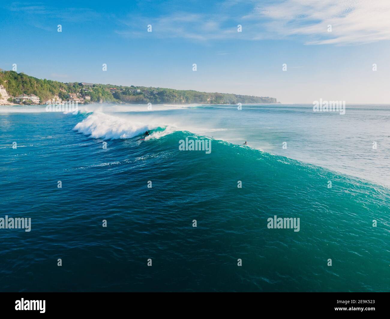 Aerial view surfing waves hi-res stock photography and images - Alamy