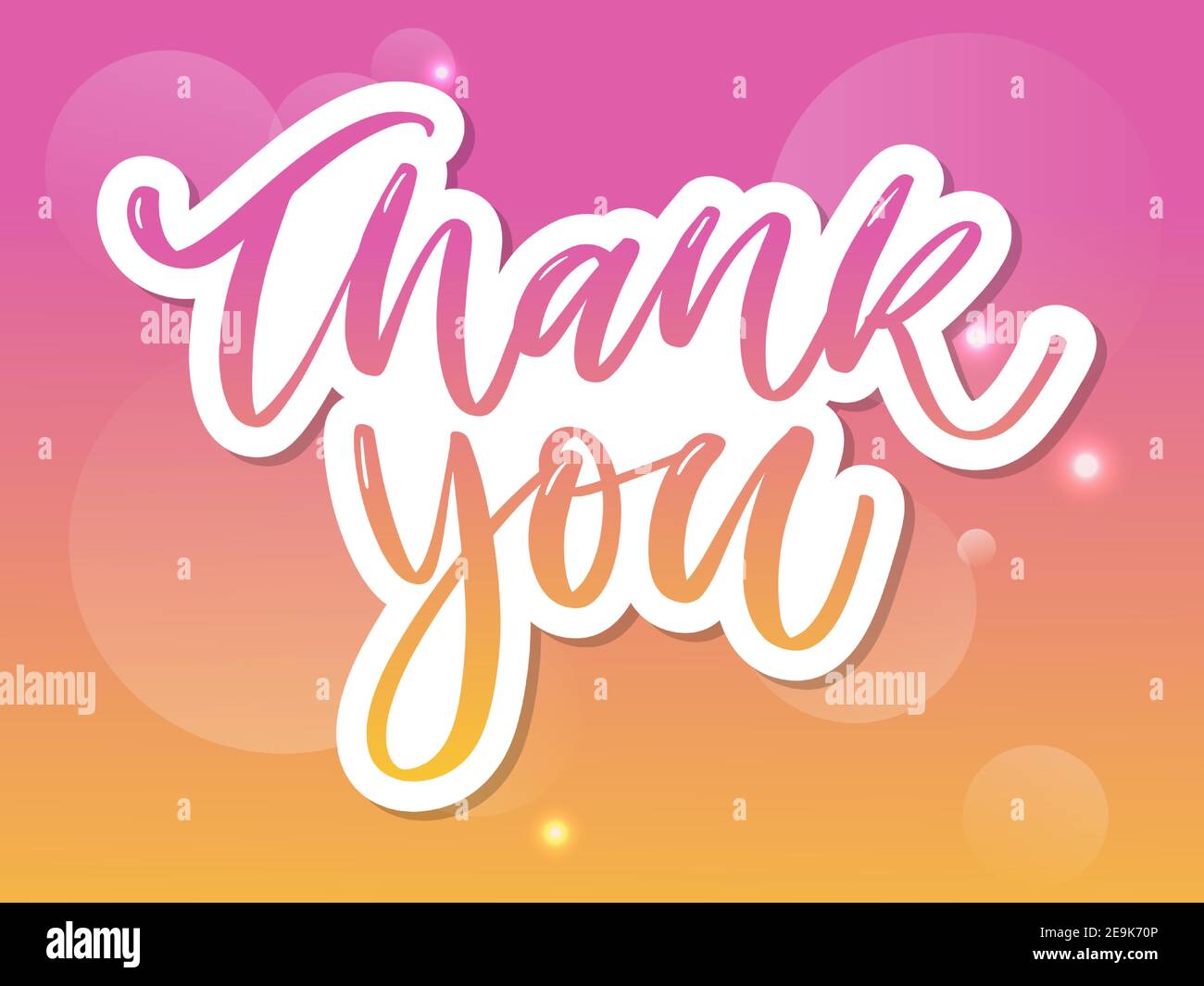 thank you Slogan print for textile t-shirt vector Stock Vector